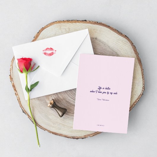 Liebe Typografie Design. Karte