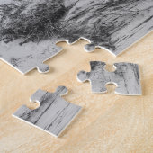 Liebe Typografie Drehbuch Schwarz-weiß Hochzeit Fo Puzzle (Seite)