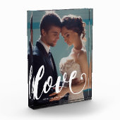 Liebe Typografie Foto und Name Foto Block (Links)