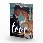 Liebe Typografie Foto und Name Foto Block (Rechts)