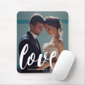 Liebe Typografie Foto und Name Mousepad (Mit Mouse)