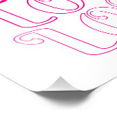 Liebe Typografie Fotodruck (Ecke)