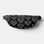Liebe Typografie in Herzform Bauchtasche (Ablage )