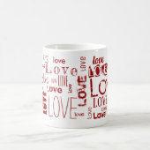 LIEBE! Typografie Kaffeetasse (Mittel)