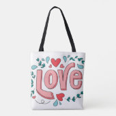 Liebe Typografie Moderne Taschen (Rückseite)