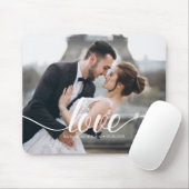 Liebe" Typografie-Overlay-benutzerdefiniertes Foto Mousepad (Mit Mouse)
