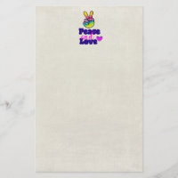 Liebe Typografie Rainbow Hand Peace Sign