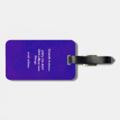 Liebe Typografie Rainbow Hand Peace Sign Gepäckanhänger (Rückseite horizontal)