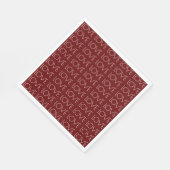 Liebe Typografie Red Valentine's Paper Serviette (Ecke)