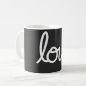 Liebe Typografie Tasse (Vorderseite Links)