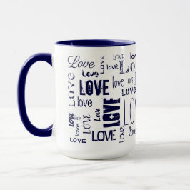 LIEBE! Typografie Tasse