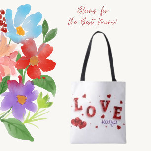 Liebe Typografie Tote Bag Tasche