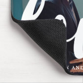 Liebe Typografie und Namen Foto Mousepad (Ecke)
