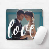 Liebe Typografie und Namen Foto Mousepad (Mit Mouse)