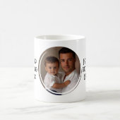 Liebe u dad Custom Round Foto Kaffeetasse (Mittel)
