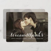 LIEBE U. DANK-SKRIPT WEDDING %PIPE% DANKEN IHNEN DANKESKARTE (Vorne/Hinten)