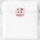 Liebe U Doggone it! Petey Runder Aufkleber (Tasche)