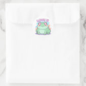Liebe U Frosch Aufkleber Süßer Frosch Mit Herz-Aug (Tasche)