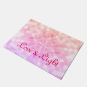 Liebe u. Licht Fußmatte (Schrägansicht)