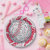 Liebe U, Liebe Boston-Baseball Paper Party Teller (Party)