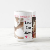 Liebe U Mama! Custom 2 Foto Coffee Tasse (Mittel)