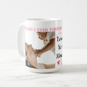 Liebe U Mama! Custom 2 Foto Coffee Tasse (Vorderseite Links)