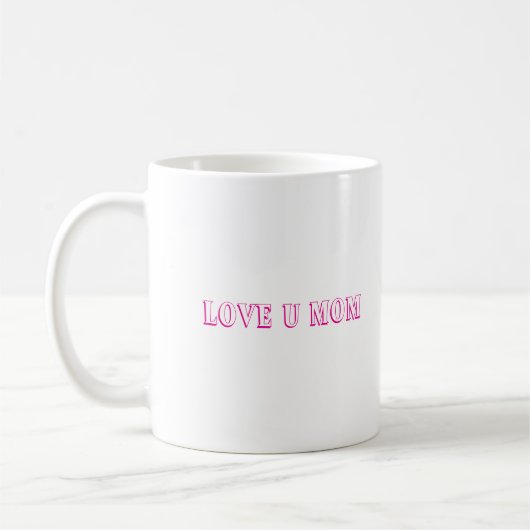 Liebe U Mama Design Kaffee Tasse/Perfektes Geschen Kaffeetasse (Links)