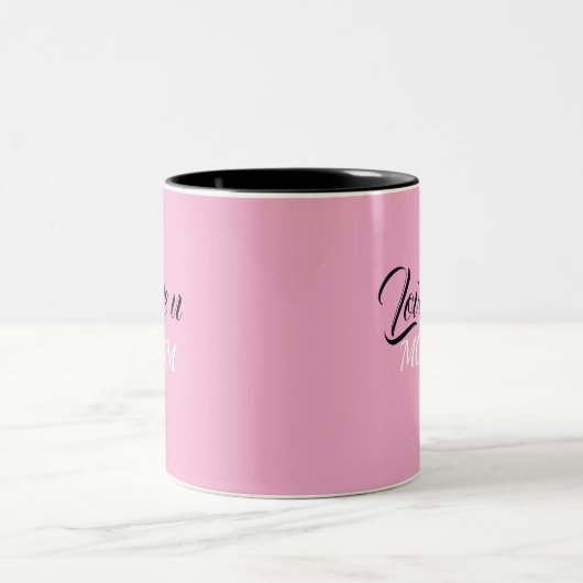 Liebe U Mama Kaffee Tasse/Das perfekte Geschenk fü Zweifarbige Tasse (Mittel)
