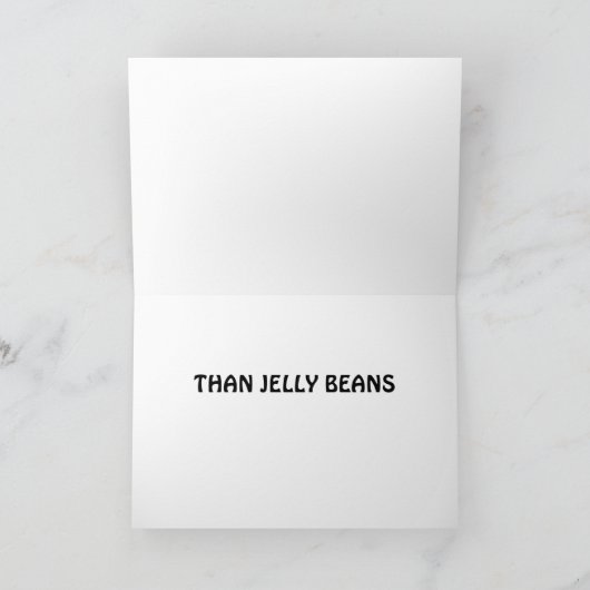 LIEBE U MEHR ALS JELLY BEANS KARTE (Innenseite)