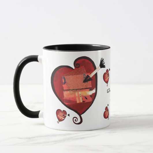 Liebe u. mehr Liebe 11oz. Tasse (Links)