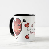 Liebe u. mehr Liebe 11oz. Tasse (Vorderseite Links)