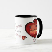 Liebe u. mehr Liebe 11oz. Tasse (VorderseiteRechts)