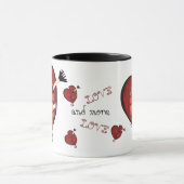 Liebe u. mehr Liebe 11oz. Tasse (Zentrum)