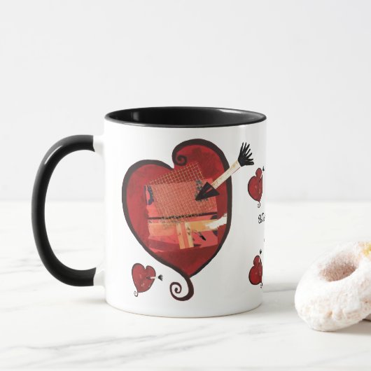 Liebe u. mehr Liebe 11oz. Tasse (Mit Donut)
