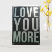 "LIEBE U MEHR-MISS U NOCH MEHR" KARTE (Gelbe Blume)