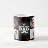 Liebe u Papa glücklicher Vater Tag Kaffeetasse (Mittel)