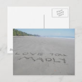 Liebe U Postkarte (Vorne/Hinten)