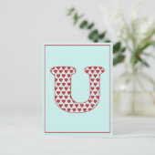 LIEBE U POSTKARTE (Stehend Vorderseite)