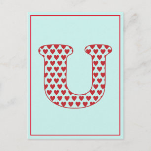 Liebe U Postkarte