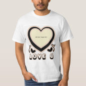 LIEBE U Teddy Bear T-Shirt (Vorderseite)