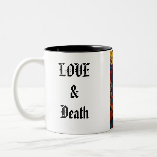 LIEBE u. Tod Zweifarbige Tasse (Links)