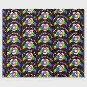 Liebe über allem anderen Schwarz Geschenkpapier (Flach)