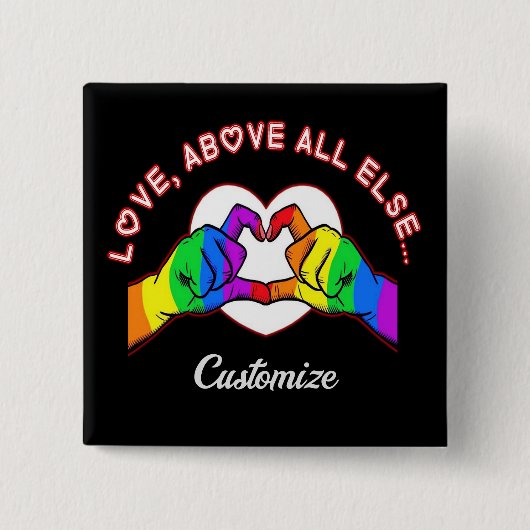 Liebe über allen anderen Schaltflächen Button (Vorderseite)