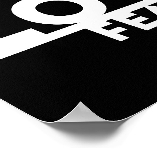 Liebe über Angst Poster (Ecke)