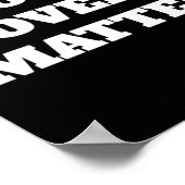 Liebe über Aufheben von Design-Aufklebern1 Poster (Ecke)