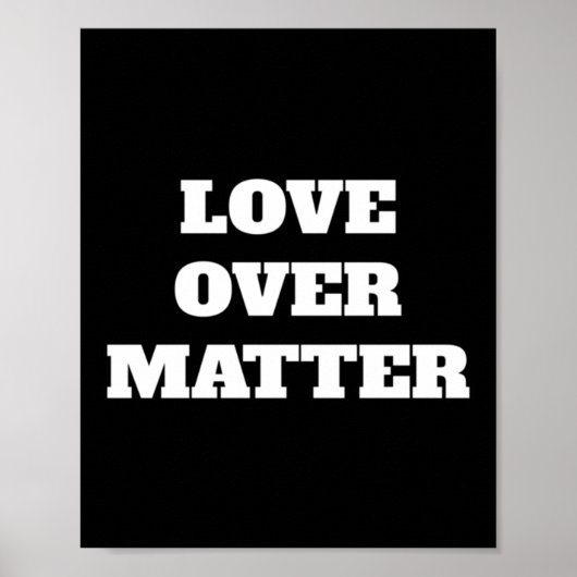 Liebe über Aufheben von Design-Aufklebern1 Poster (Vorne)