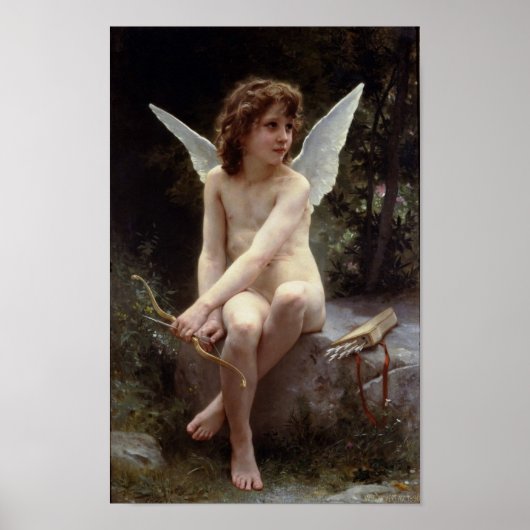 Liebe über das Lookout von William Bouguereau Poster (Vorne)