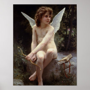 Liebe über das Lookout von William Bouguereau Poster