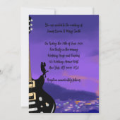 Liebe über die Hochzeit der Gitarre Einladung (Rückseite)