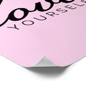 Liebe über Glück selbst Poster (Ecke)